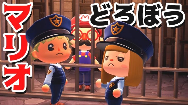 【ゲーム遊び】あつまれ どうぶつの森 マリオどろぼう 新しくなっただなも警察のはじめての事件【アナケナ&カルちゃん】あつ森 Animal Crossing: New Horizons