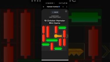 20 October Hamster Kombat Mini Game solved || hamster Kombat mini game 20 October