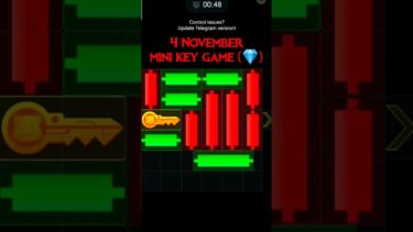 4 November hamster combat mini key mini game puzzle gaming key level