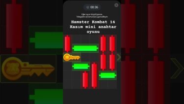 Hamster Kombat 14 Kasım mini anahtar oyunu mini puzzle mini game