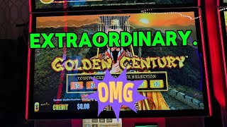 ( EXTRAORDINARY.) GOLDEN CENTURY SLOT MACHINE. #slots #casino #slotmachine #jackpot